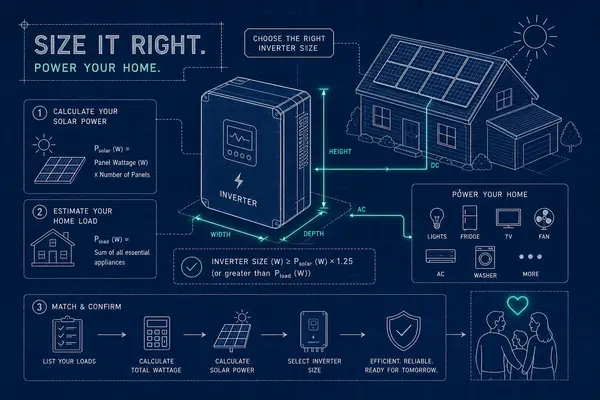 How to Size a Solar Inverter: A Homeowner's Guide
