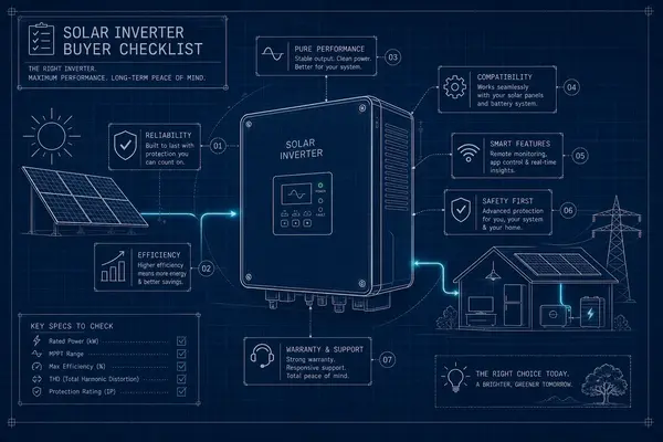 What to Look for in a Solar Inverter: A Buyer's Checklist