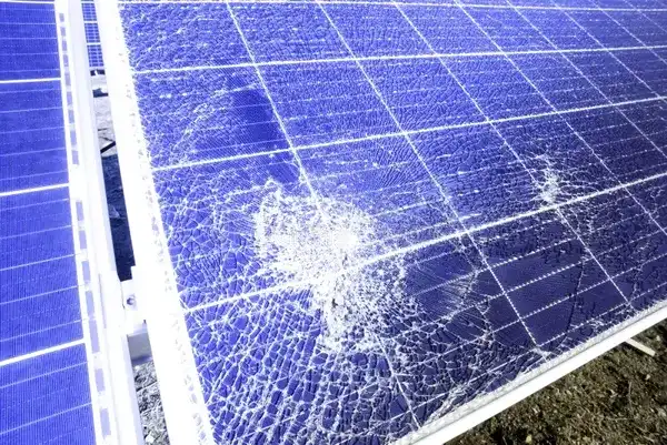 Image showing a cracked panel