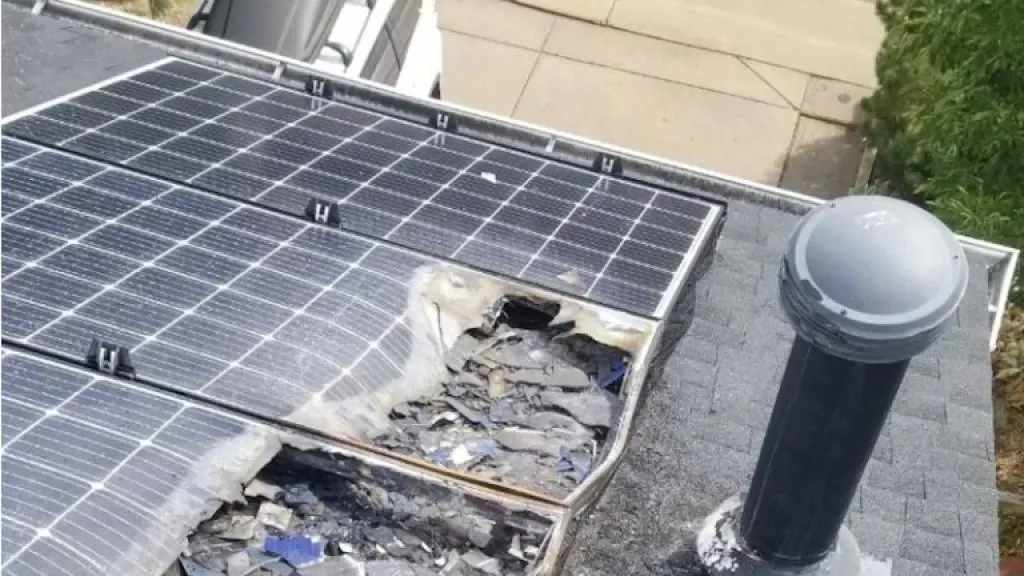 Solar Panel on Fire Cover Image
